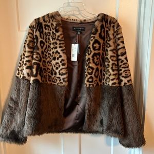 Current Air Brown Leopard Print Jacket